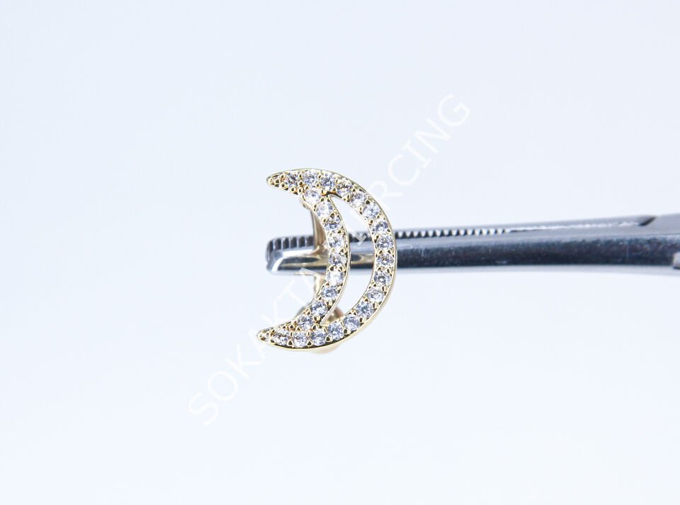 F127-128 - GÖBEK PİERCİNGİ Silver