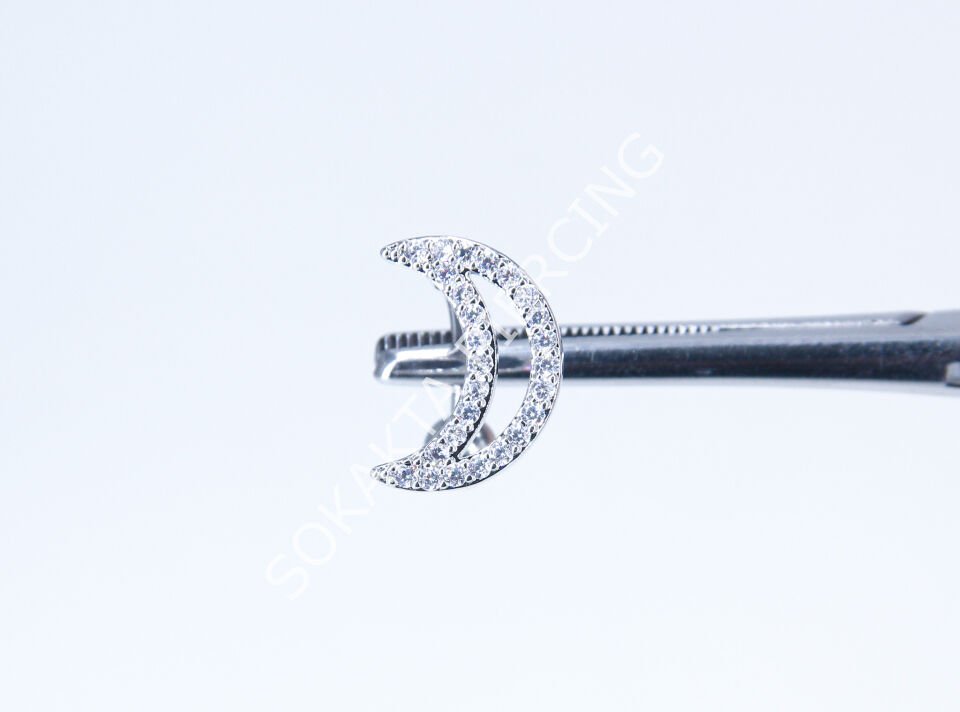 F127-128 - GÖBEK PİERCİNGİ Silver