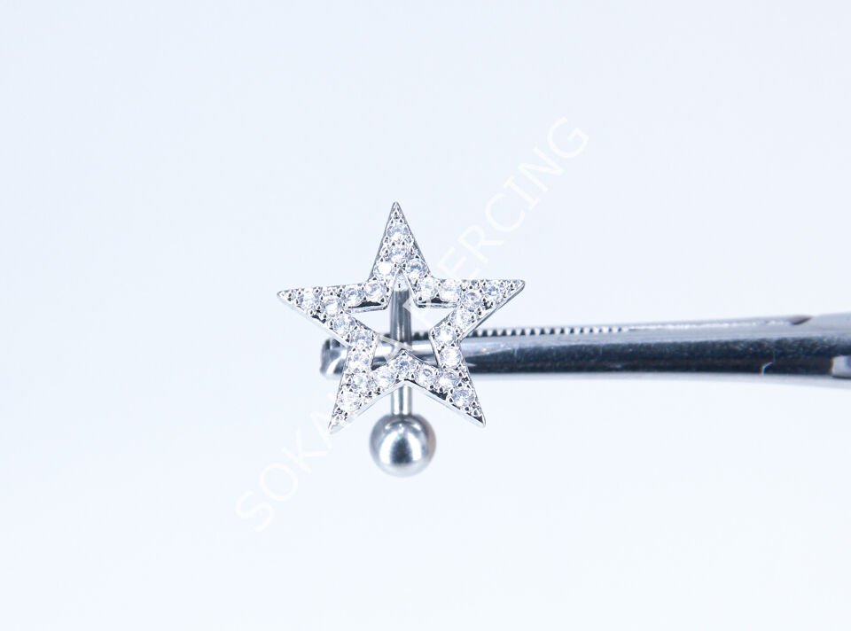 F131-132 - GÖBEK PİERCİNGİ Silver