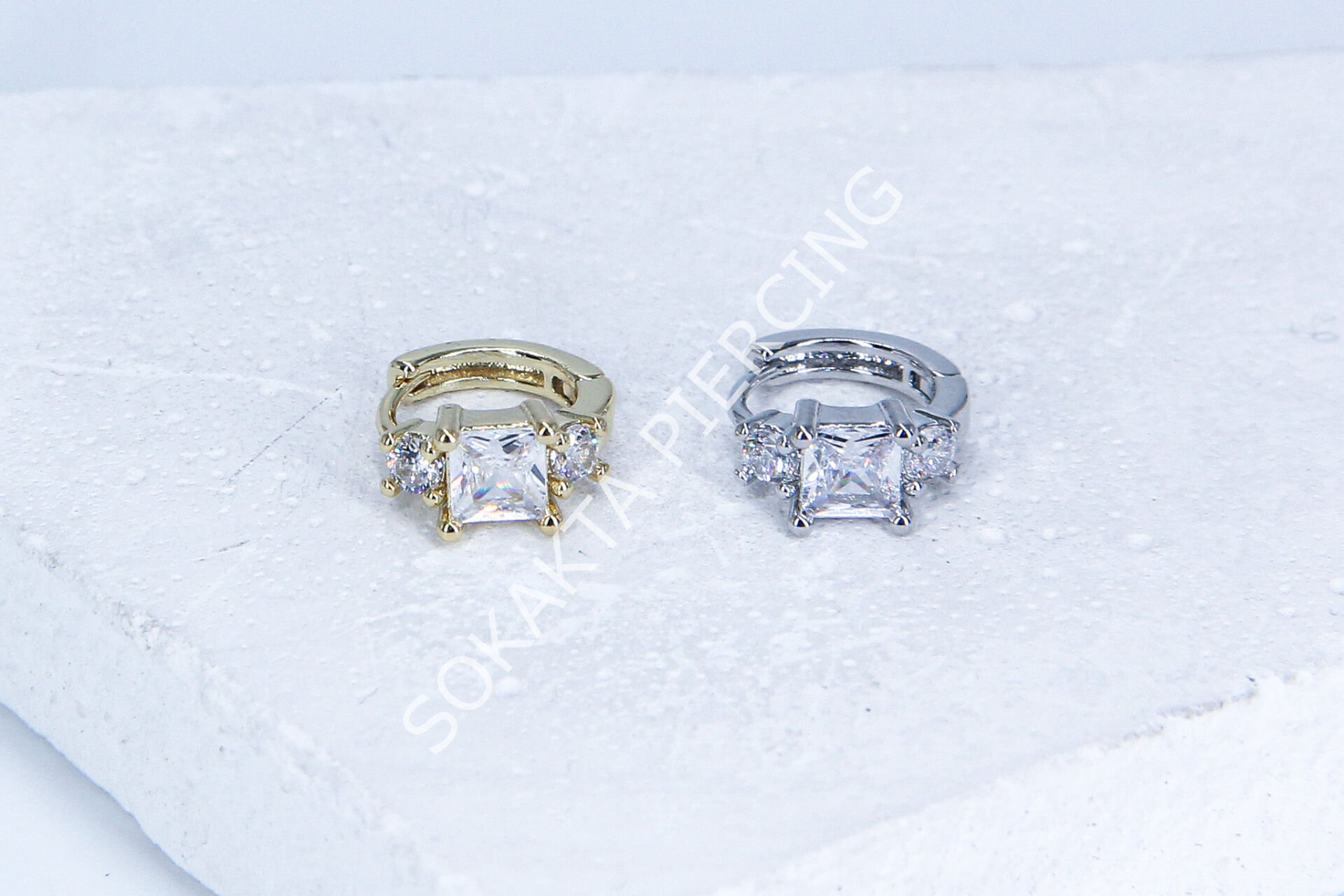 E166-B - 8MM HALKA Silver