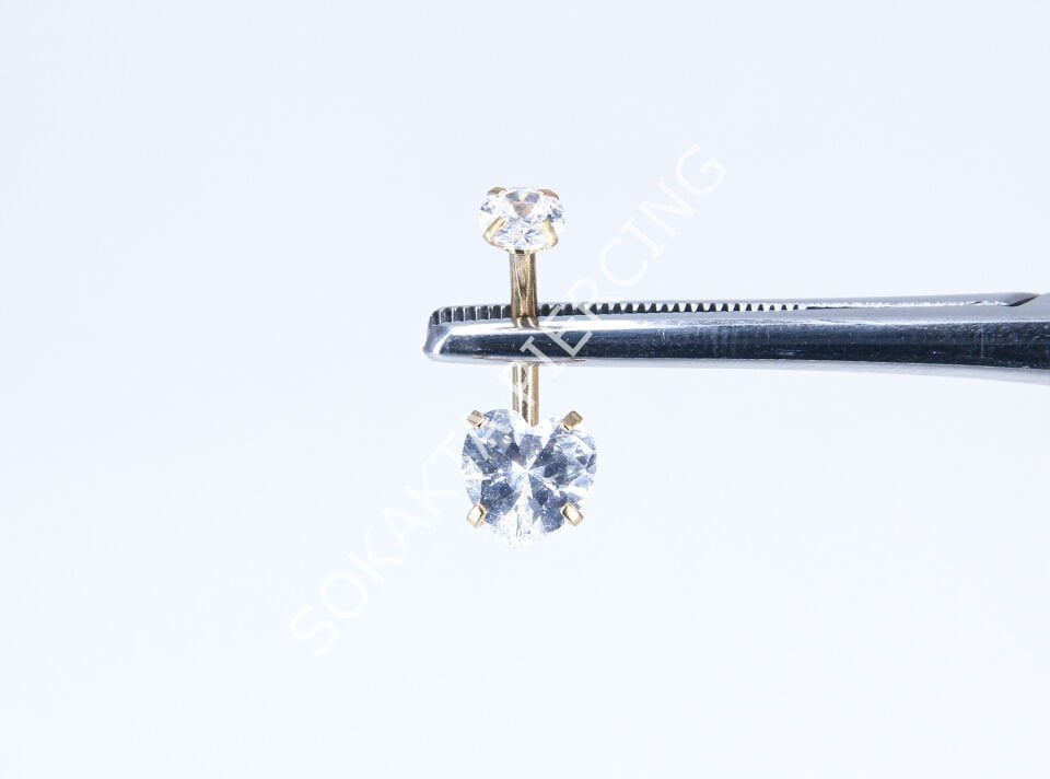 F147-148 - GÖBEK PİERCİNGİ Silver
