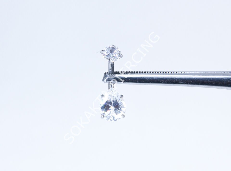 F178 - GÖBEK PİERCİNGİ Silver