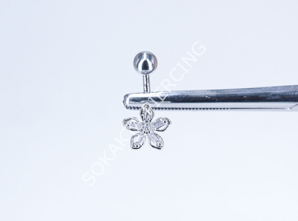 F152-153 - GÖBEK PİERCİNGİ Silver